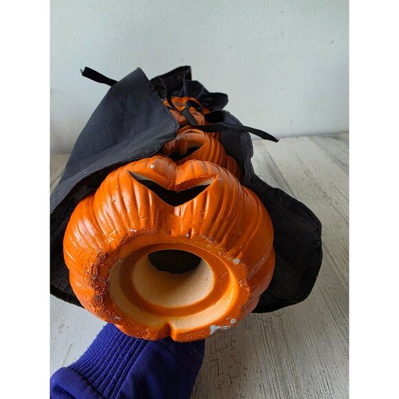Vintage ceramic pumpkin stack totem light up which jack-o'-lantern - Picture 7 of 8